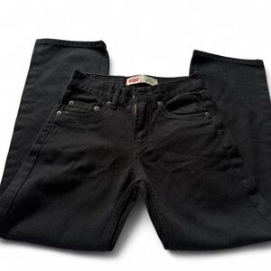 Levi’s 550 Black Slim Fit Jeans Kids | Size: 12 Slim 24x26 | Classic Straight